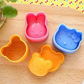 Mua Set 3 khuôn cơm hình thú cho bé hình ngộ nghĩnh. Set khuôn cơm cho bé.