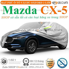 Bạt che phủ xe ô tô Mazda CX5 3 lớp cao cấp