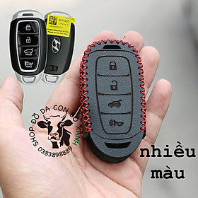 Bao da danfh cho chìa khoá Hyundai Palisade handmade da thật