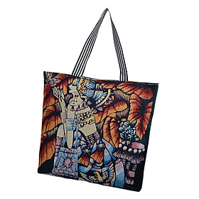 Tote Bag Shopping Bag Canvas Grocery Bags  Coloured Pattern Durable