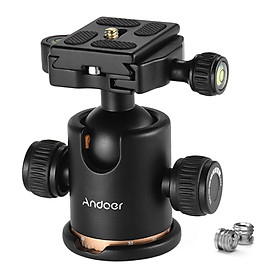 Đầu Gắn Máy Ảnh Có Lỗ Ốc 1/4 Inch Andoer Cho Giá 3 Chân