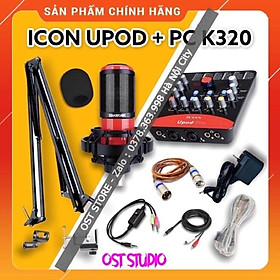 Mua Bộ Mic Hát Livestream Sound Card ICON UPOD PRO & Mic TAKSTAR PC K320 . Chuyên Livestream   Thu Giọng Đọc   Dễ Lắp Đặt