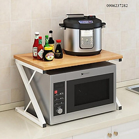 Kệ lò vi sóng - kệ lò nướng chữ Z mặt gỗ MDF