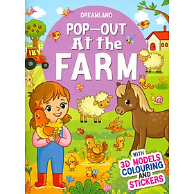 Pop-Out At The Farm – With 3D Models Colouring And Stickers (Sách Bật Ra – Tại Trang Trại – Với Hình Dán Và Tô Màu Mô Hình 3D)