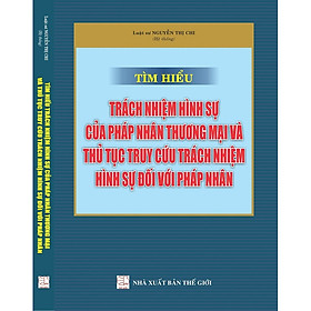 [Download Sách] Tìm hiểu trách nhiệm hình sự của pháp nhân thương mại và thủ tục truy cứu trách nhiệm hình sự đối với pháp nhân