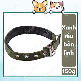 Vòng cổ chó mèo thú cưng 2 lớp có đệm da thông khí đủ size - Bivido