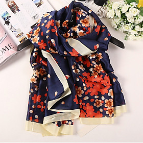 Khăn lụa nữ họa tiết hoa Haint Boutique k10