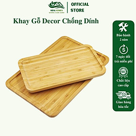 Khay tre ghép chống dính cách nhiệt bảo vệ môi trường xuất khẩu Mỹ, trang trí phòng bếp, nhà hàng khách sạn / HealHomes