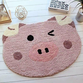 Mua Thảm Lau Chân Hình Thú 3D Lông Cừu  Thảm Chùi Chân Thấm Nước Chống Trượt