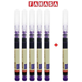 Vỉ 5 + 1 Bút Gel 0.5 mm - Stacom VRP2005_V - Mực Tím