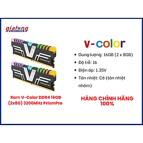 Mua Ram V-Color DDR4 16GB (2x8G) 3200MHz PrismPro - Hàng chính hãng