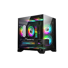 Hình ảnh VỎ CASE MÁY TÍNH AQUANAUT PRO GAMING M-ATX X2 GALAXY - Hàng Chính Hãng