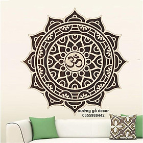 Yoga, Tranh treo tường Decor hoa Mandala treo tường trang trí Phòng Thiền , Yoga, phòng tập