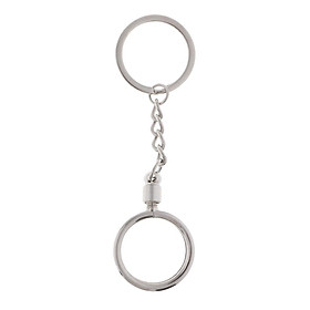 Coin Holder Keychain Key Ring Women Men Fans Souvenir Coin Gift Keyring DIY Key Chain 25mm