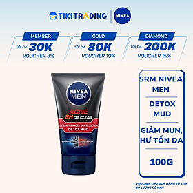 Sữa Rửa Mặt NIVEA MEN Detox Mud Bùn Khoáng Giúp Giảm Mụn & Hư Tổn Da (100G) - 83940
