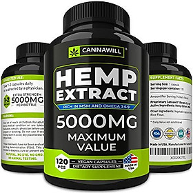 Hemp Oil Capsules 40000MG - Best for Anxiety & Stress Relief - Hemp Seed Oil Capsules Made in USA - 100% Natural Anti Inflammatory, Mood & Immune Support - Good for Skin, Hair & Nails - Omega 3