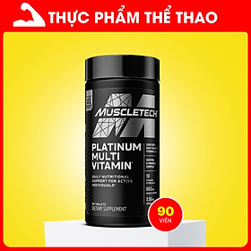 Vitamin Tổng hợp PLATINUM MULTI VITAMIN (90v) cung cấp 20 loại Vitamin và khoáng chất - Hàng Chính Hãng Muscletech USA