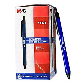 Hộp 40 bút bi M&G TR3 - Hàng chính hãng