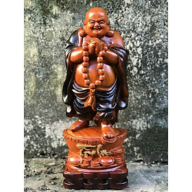 Mua Tượng phật di lặc chúc phúc gỗ hương tô mầu giả cổ kt 60×24×15cm