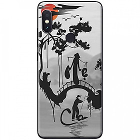 Ốp lưng  dành cho Xiaomi Redmi Note 6 Pro mẫu Cha mẹ núi sông