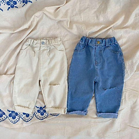 QUẦN JEAN RÁCH 1 BÊN - CP KID