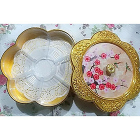Mua Hộp đựng mứt có nhạc hình hoa đào (có clip)