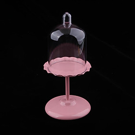 3" Round Cake Stand Metal Pink Dessert Wedding Birthday Party Display 20.5cm