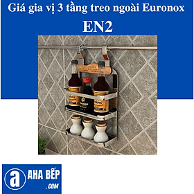 Mua GIÁ GIA VỊ 3 TẦNG TREO NGOÀI NAN DẸT EURONOX EN2. Hàng Chính Hãng