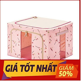 Hộp đựng quần áo chăn màn đa năng thông minh màn túi bằng vải khung thép kim loại gấp xếp gọn size lớn