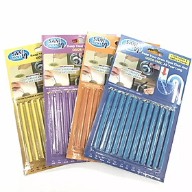 Mua Vỉ que thông cống tiện ích  mỗi vỉ 12 que que thông tắc khử mùi cống - bồn cầu - bồn rửa mặt (Màu ngẫu nhiên)