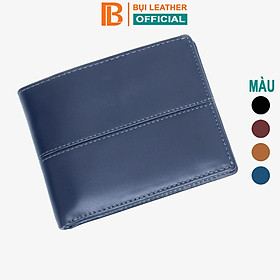 Ví nam, bóp nam da bò sáp Bụi Leather V105 - Bảo hành 12 tháng