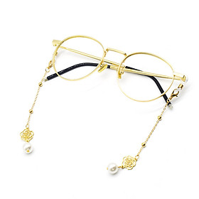 Chuỗi đeo mắt kính dây đeo khẩu trang mắt kính tua rua hoa hồng phụ kiện hot fashion