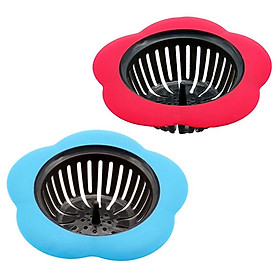 2pcs Bath Drain Shower Tub Strainer Cover Sink Trap Basin Stopper Filter