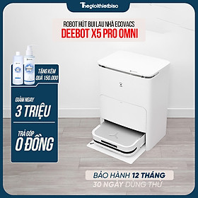 Mua  GIÁ TẠI KHO  - Robot Hút Bụi Lau Nhà Ecovacs Deebot X5 Pro Omni 2025 Màu trắng - Hàng chính hãng Ecovacs