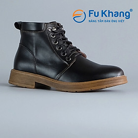 Giày Boot Cổ Cao Nam Đẹp Cao Cấp Chính Hãng Fu Khang Màu Đen BLACKMAN
