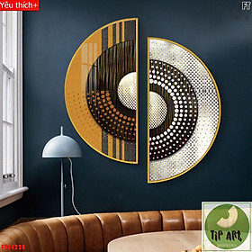 Mua Tranh bán nguyệt - tranh gương treo tường  tranh gương tròn  tranh gương mã đáo  tranh gương treo tường cá