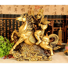 Tượng linh vật con khỉ mã thượng phong hầu bằng đồng thau phong thủy