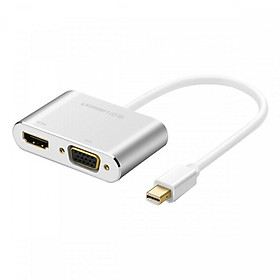 Mini DP to HDMI/VGA Converter HDMI support 4KVGA support 1080P Hàng chính hãng