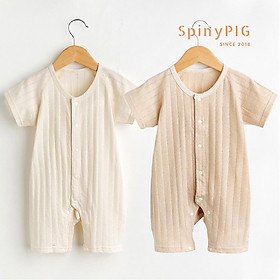 Quần áo sơ sinh 0-2 tuổi 100% Cotton hữu cơ tự nhiên không chất tẩy nhuộm an toàn cho bé dành cho mùa hè