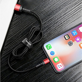 Mua Cáp sạc  cáp kết nối dữ liệu iPhone  iPad chính hãng Baseus Kevlar 1m bọc dù (màu ngẫu nhiên)