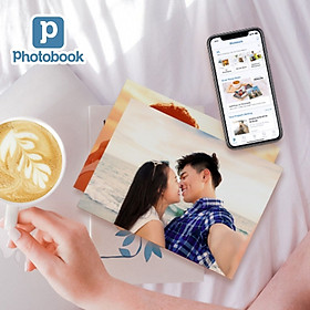 Voucher dịch vụ 50 tấm ảnh 4" x 6" (10x15cm) giấy bóng/ giấy mờ theo yêu cầu - Tự thiết kế trên ứng dụng Photobook
