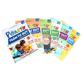 Bộ Sách POMath Toán tư duy Cho Trẻ Em 4 - 6 tuổi (6 Cuốn) (Học Kèm App MCBooks Application) (Quét Mã QR Để Nhận Quà) Tặng Bút Hoạt Hình Kute) (Tặng Thêm Thước Đo Chiều Cao Cho Bé)
