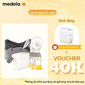 Máy hút sữa Medela Pump in style MaxFlow | Máy hút sữa điện đôi có túi xách và bộ bảo quản lạnh.