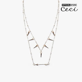 CECI - Dây chuyền nữ dạng chuỗi xích nhỏ hai tầng thời trang CC4-02000121