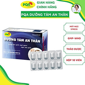 PQA Dưỡng Tâm An Thần là dược phẩm hỗ trợ dưỡng tâm, an thần, giúp tạo giấc ngủ ngon, ngủ sâu giấc cho người bị suy nhược thần kinh, mất ngủ, giấc ngủ đến chậm, hoặc không sâu giấc.