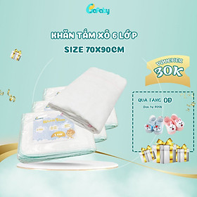 Khăn Tắm Xô 6 Lớp 70x90cm BAFABY Vải Cotton Mềm Mại