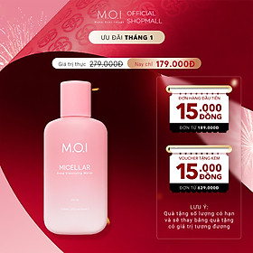 Nước tẩy trang M.O.I Micellar Deep Cleansing Water sạch sâu dịu nhẹ  250ml