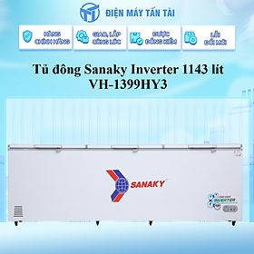 TỦ ĐÔNG 3 CÁNH SANAKY INVERTER 1143 LÍT VH-1399HY3 ĐỒNG (R600A) - HÀNG CHÍNH HÃNG - CHỈ GIAO HCM