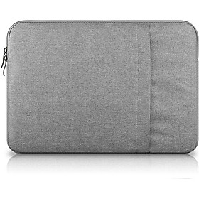 Túi chống sốc Macbook lót lông mềm cao cấp 15 inch (Ghi Xám)
