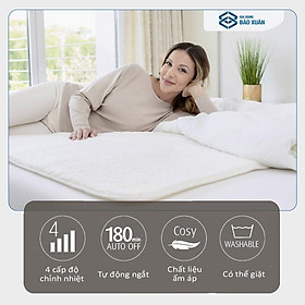 Mua Đệm Điện Medisana  Nệm Sưởi Ấm Mùa Đông  4 Mức Nhiệt  Chất Liệu Cotton  KT 150 x 80cm  Dễ Vệ Sinh  Nhập Đức  BH 12 Tháng